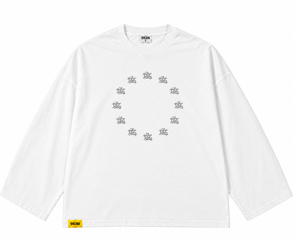 Longsleeve White DSZN gris